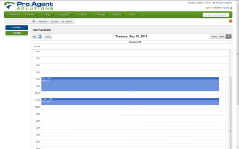 Image of Pro Agent Solutions daily calendar