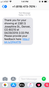 SMS feedback